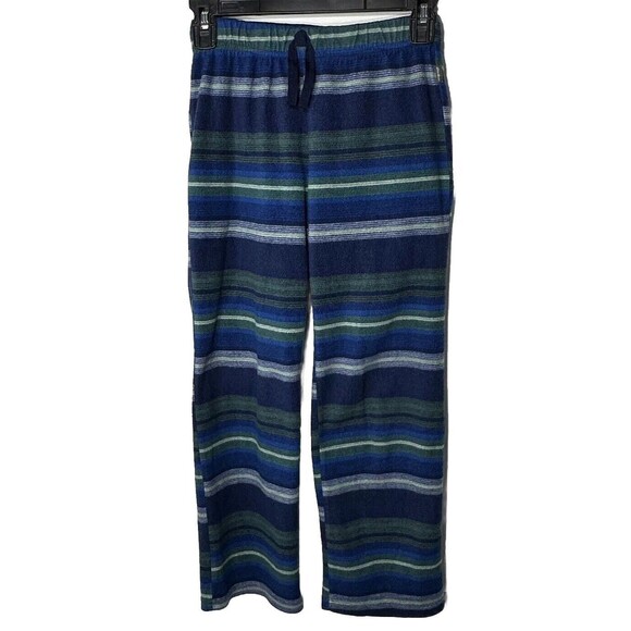 Eddie Bauer Sleep Pants Kids Sz M Striped Drawstring Elastic Waist Pajama Lounge - Picture 1 of 10